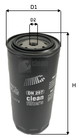 CLEAN FILTERS Kütusefilter DN 297